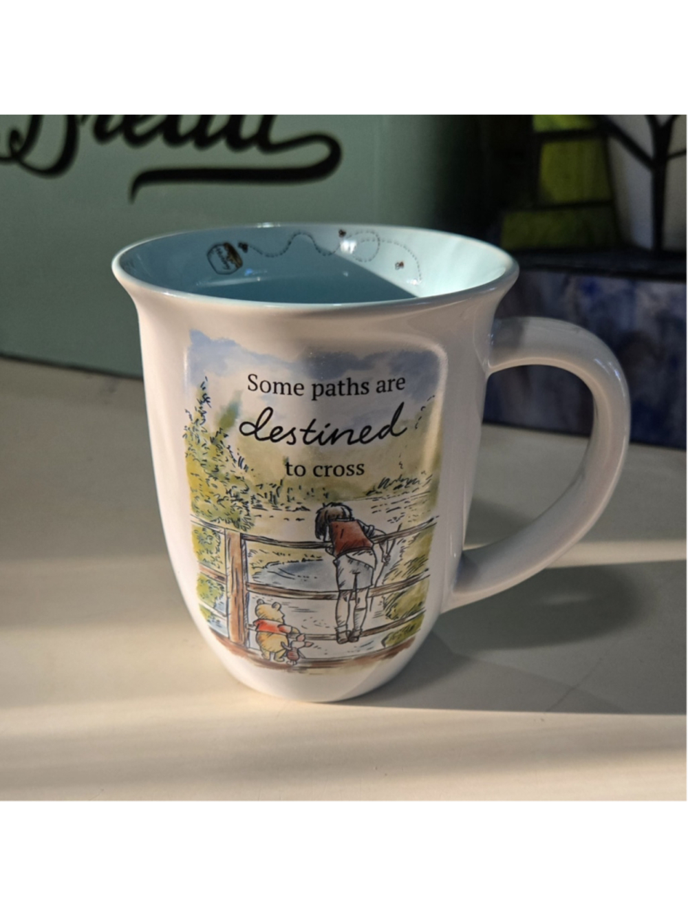 Disney Winnie the Pooh "Some paths are destined to cross" Mug 2014